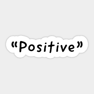 Positive Single Word Design Sticker